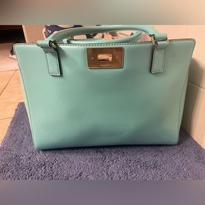 Teal Kate Spade tote